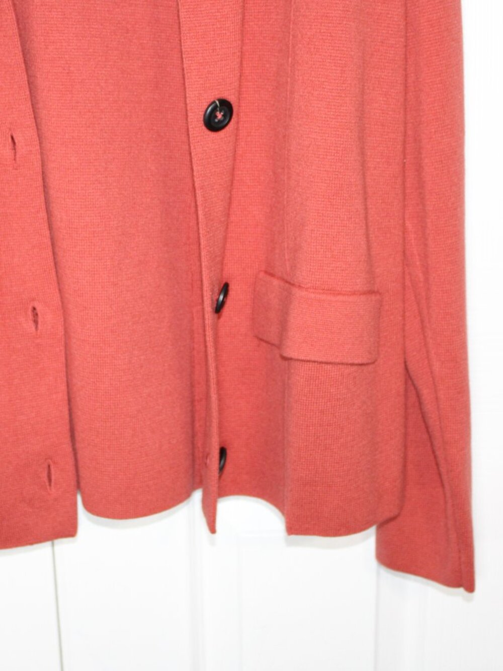 NWT J.Jill Cinnabar Colored Button-Front Closure Blazer Cardigan - Picture 6 of 14
